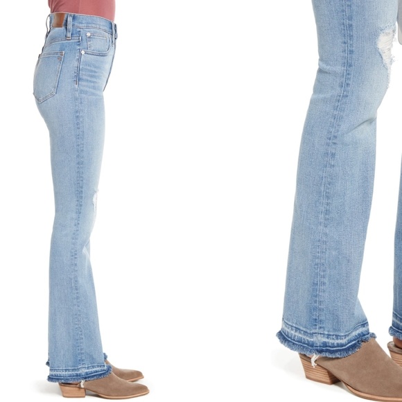 Madewell High waisted skinny flare denim jeans 29 - Picture 2 of 8